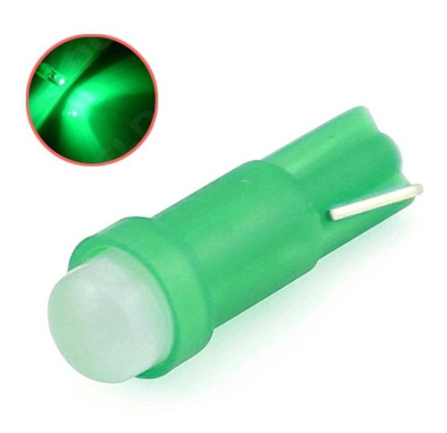 Ampolleta Led T5 Cob Paneles Tableros Auto Verde