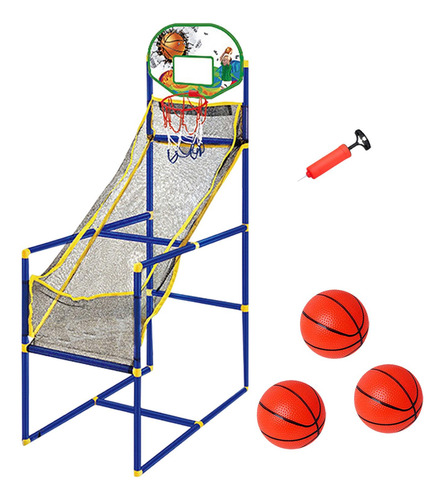 Juego De Baloncesto Arcade, Juguete Máquina Y 3 Bolas
