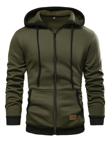 Chaqueta Deportiva Con Capucha De Manga Larga Con Estampado