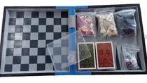 Comprar Ajedrez Backgammon Damas Cartas Poker Con Estuche De Cuero
