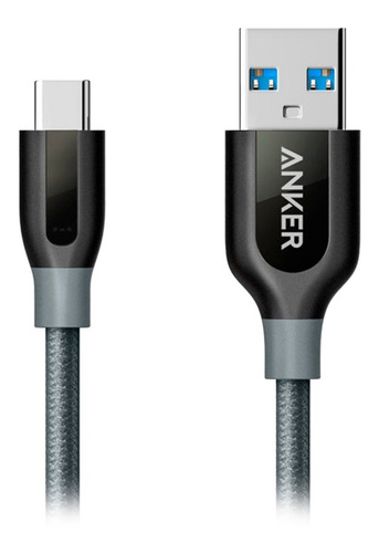 Cable Anker Powerline + Cable Usb-c A Usb 3.0 Gray A8168ha1