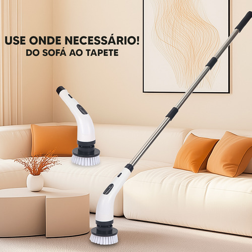 Esfregão Elétrico Multiuso Ideal Para Cozinha E Banheiro