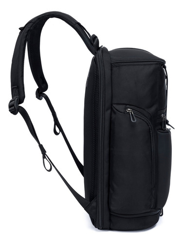 Mochila Executiva Casual Espaçosa Notebook Trabalho Viagem Cor Preto Desenho do tecido Lisa
