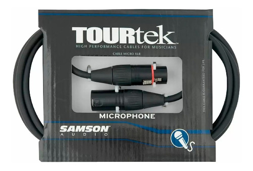 Cable Tourtek Xlr Xlr Samson Tm30 P/mic 9 Mts Negro Cuo