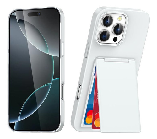 Capa Antichoque Com Porta-cartão Para iPhone 16/15 Pro Max