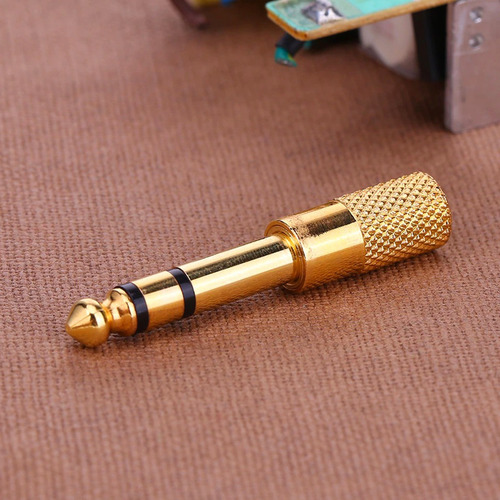 10 X Adaptador De Audio Estereo 6.5mm A 3.5mm Plug Auxiliar