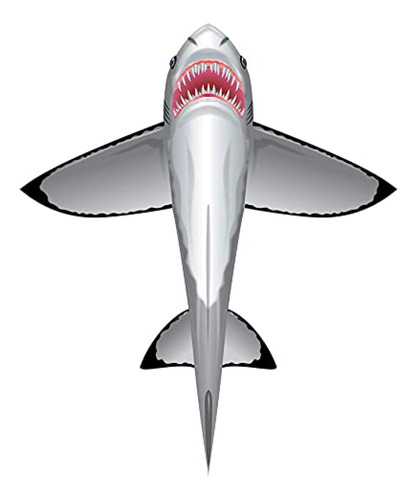 Cometa Windnsun Sea Life Great White Shark De Nailon, 60 Pul