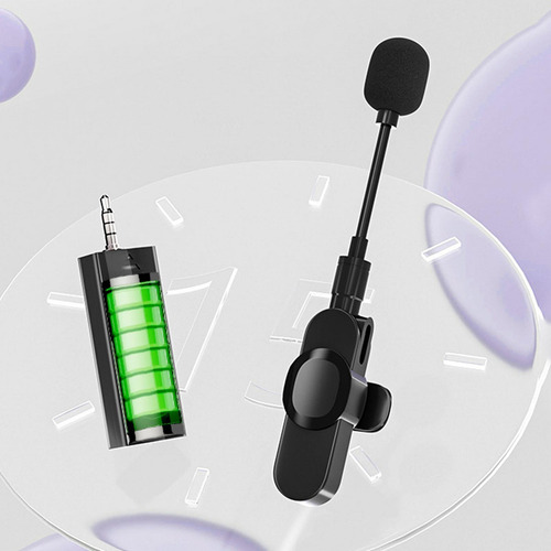 Micrófono De Solapa Lavalier Micrófono Duradero Con 2 En 1