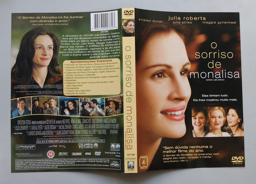 O Sorriso De Monalisa Dvd Julia Roberts Stiles Kirsten Dunst (Usado)