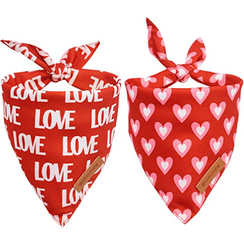 Pañuelos De Día De San Valentín Perros (conjunto De ...