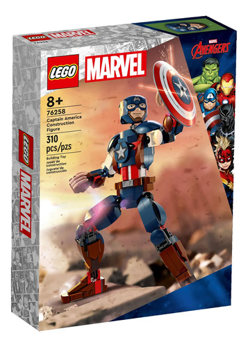 Lego Capitan America Marvel Batman Heroes Dc Hulk Spiderman 310 Capitan America