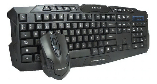 Kit de teclado y mouse gamer inalámbrico Naceb NA-613