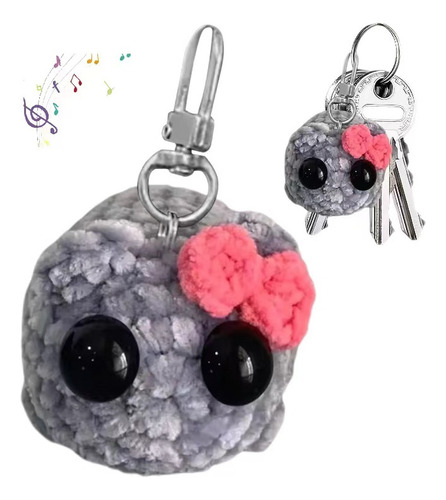 A Soft And Cuddly Plush Toy Sad Hamster Sound Keychain