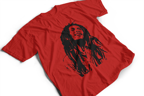 Camiseta Algodón Para Adulto Con Estampado De Bob Marley