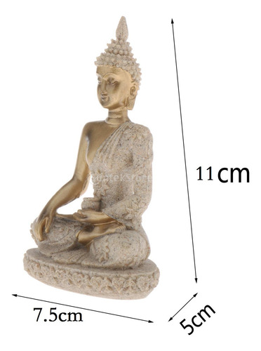 Buda Hecho A Mano Sentado Meditación Arenisca Tailandesa