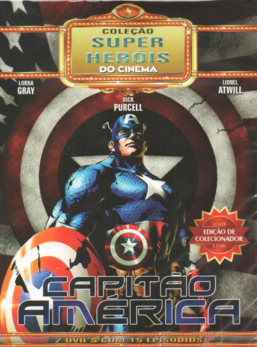 Capitão América Dvd Duplo Coleção Super Heróis Do Cinema