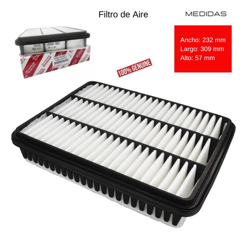 Filtro De Aire Toyota Machito Diesel 4.5l 1vdftv 2012