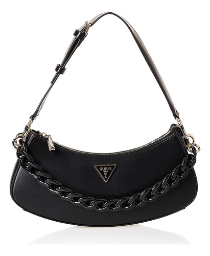 Guess Corina Top Zip Bolso Hombro Negro Talla Única