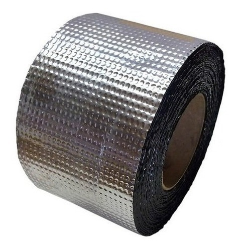 Membrana Autoadhesiva Asfaltica Aluminio Rollo 25cm X 10mts