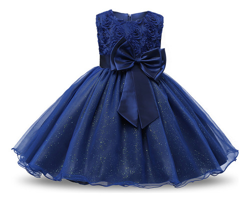 Vestido De Princesa Flower Girl Para Niños Ings Formal Con L