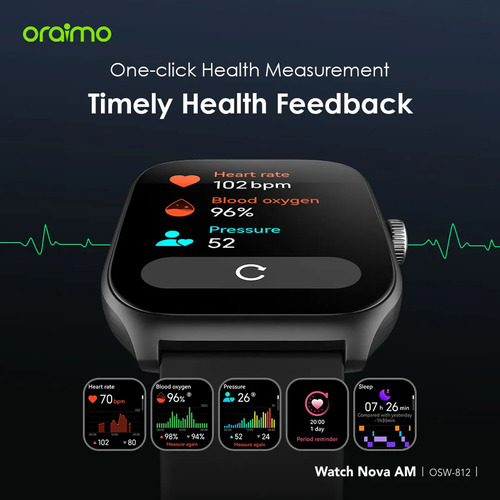 Reloj Inteligente Con Pantalla Curva Oraimo Nova Am Smart Am
