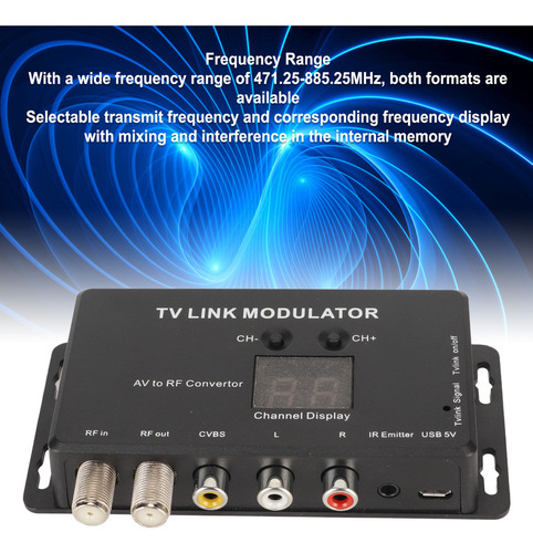 Perfecto Modulador Uhf, Modulador Tv Link, Soporte