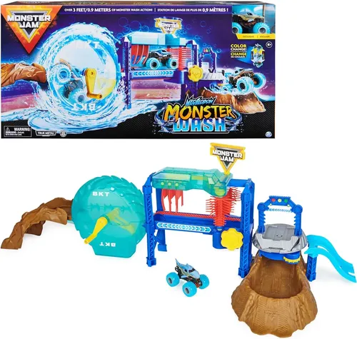 【セール‼️Monsterjamガレージ＋Megalodonwashまとめ売り） Monster Jam Megalodon Monster Wash Incluye Agua | Cuotas sin interés