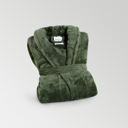 Bata De Microflanel Alcoyana Softtouch Aterciopelado En Caja