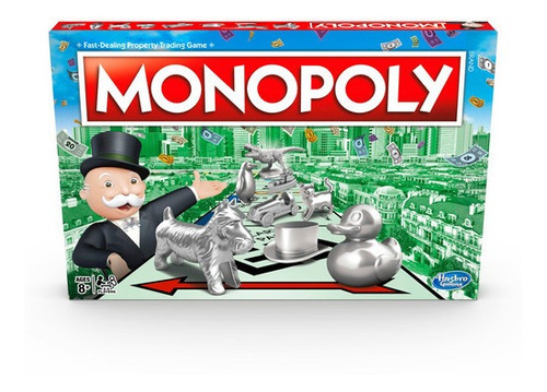 Monopoly Juego De Mesa Clásico Piezas Metálicas Hasbro