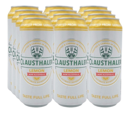 Cerveza Clausthaler Limon 500 Ml X 12
