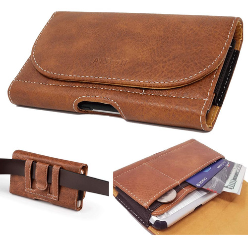 Aiscell Brown Wallet Leather Pouch Carryin B00tlhemb6_190324