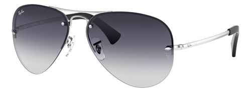 Ray-Ban RB3449 - Grey - Degradada - Polished silver - Metal - Polished silver - Metal - Standard