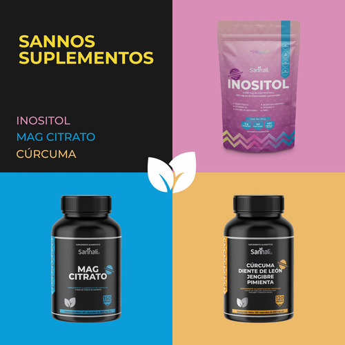 Inositol Myo Y D-chiro En Polvo De 225g - Ácido Fólico, Zinc Sabor Sin sabor