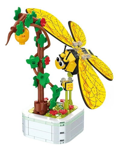 Bloques De Construcción Bouquet Insectos Y Suculentas
