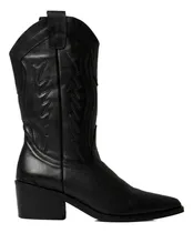 Comprar Botas Texanas Mujer Cuero 100% Taco Medio Caña Media Espiga