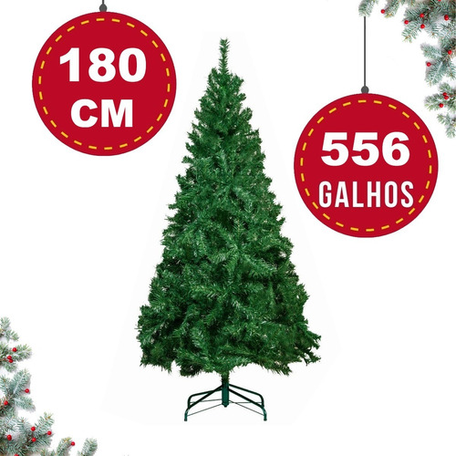 Arvore De Natal Pinheiro Verde 1,80m