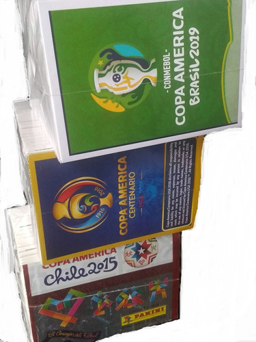 Pack 3 Copas América Panini Set Completo + Álbumes  Delivery