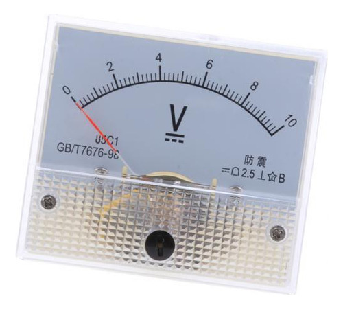 5 Voltímetro De Panel Analógico Dc 0-10 V