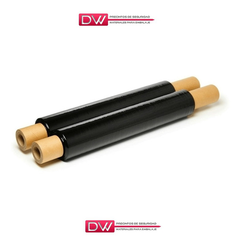 Imagen 2 de 10 de Film Stretch Negro 50cm Con Mango Virgen X6u Dw! Oferta