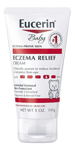 Crema Eucerin Baby Alivio De Eczema 141g Dermatológico