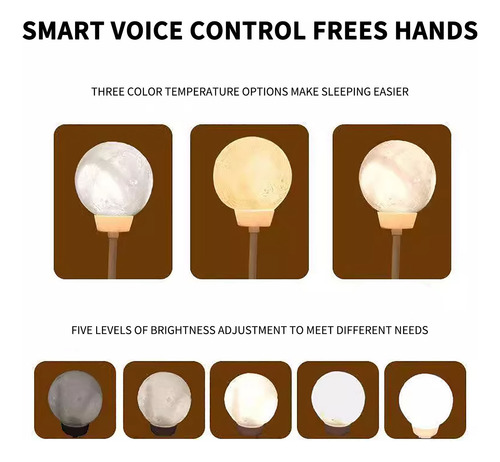 Una Luz Nocturna Inteligente Con Control De Voz Activada Por