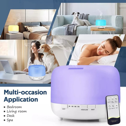 Humidificador Ultrasonico Humificador Aire Difusor 500ml Mk
