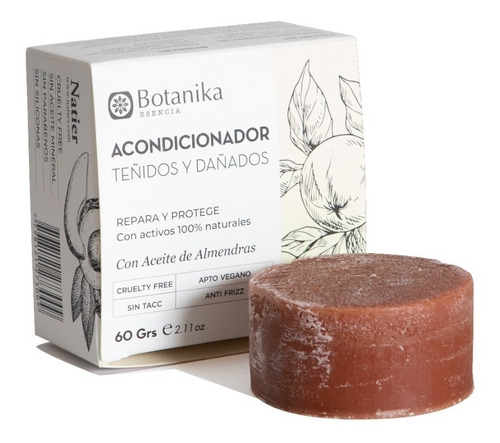 Acondicionador Solido Teñidos Dañados  Botanika 60 Gr S Tacc