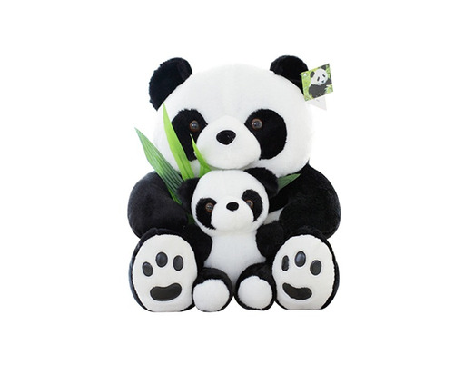 Pelúcias Mamãe Panda E Filhote