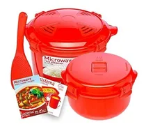 Comprar Sistema Microondas Cookware Set De Vapor De Arroz Con Tapas