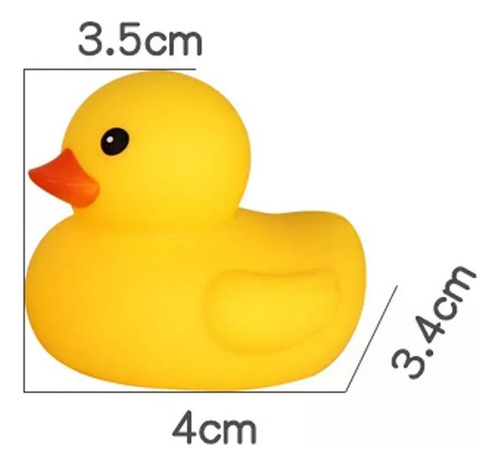 K A Mini Pato De Baño De Goma Amarillo Esponjoso 50 Unidades
