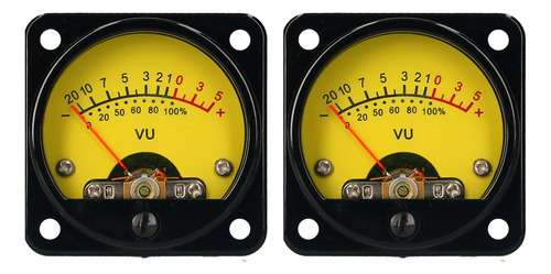 Luz De Fondo Amarilla Portátil Vu Meter Meter Pcs. Con