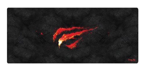 Imagem 1 de 1 de Mouse Pad gamer Havit HV-MP861 de borracha e tecido 300mm x 700mm x 3mm black/red
