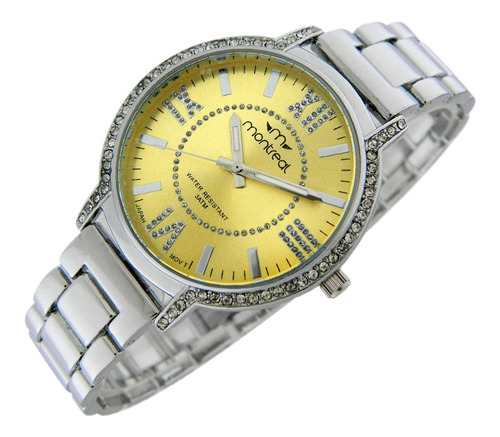 Reloj Montreal Mujer Ml1052 Strass Resistente Al Agua