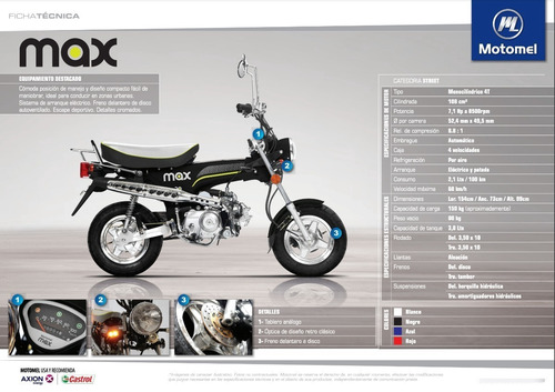 Dax Motomel Max 110 Automatica Max 110 Negro Creditos Dni